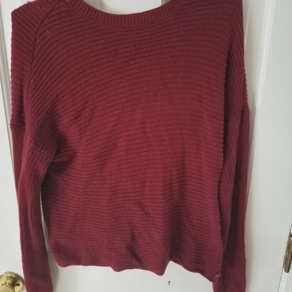 Hollister longsleeve backless sweater size 6